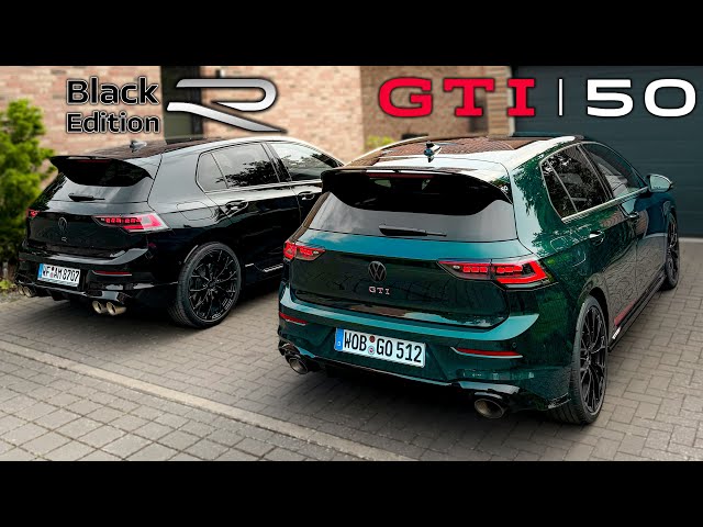 GTI Edition 50 vs. Golf R 8.5 BLACK | full acceleration & SOUND comparison🏁| by Automann in 4K
