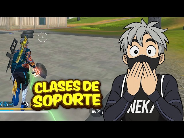 DIA 1 DANDO CLASES DE SOPORTE A FABO 😂 FREE FIRE