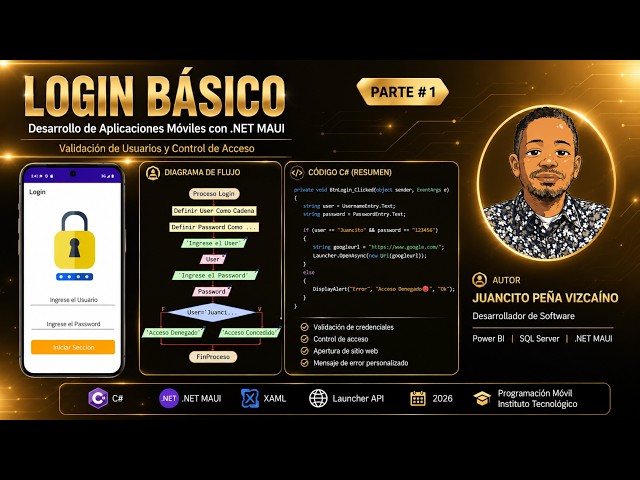 💛 BASIC LOGIN IN .NET MAUI 🔐 | PART #1 | C# + XAML + USER VALIDATION 🚀