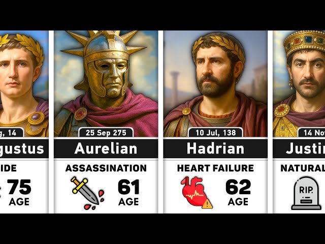 Death Reasons of Roman Emperors | Shocking Ways Roman Emperors Met Their End!
