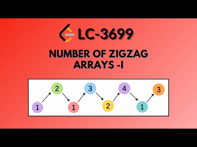 Number of ZigZag Arrays I - Leetcode 3699 | Java | Hindi