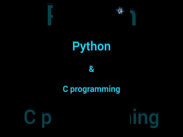Python | C programming | the fast enter #shorts