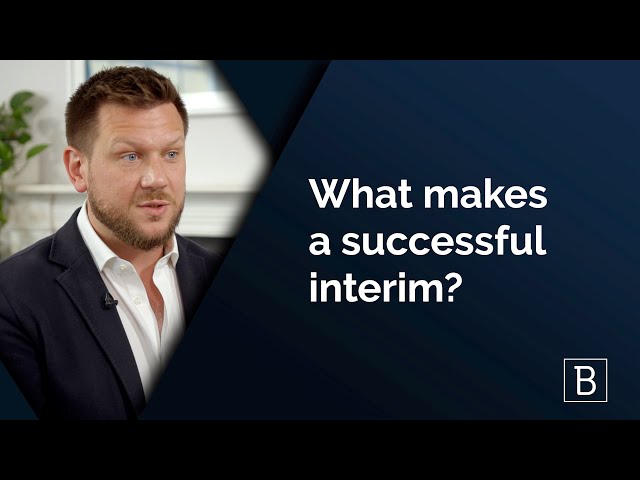 What makes a successful interim CFO in a PE portfolio company?