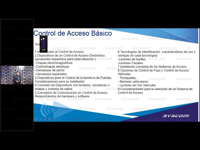 Curso Básico: Control de Acceso - Conceptos y Componentes - Curso Express SYSCOM