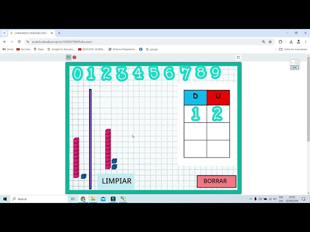 CANJEAR UNIDADES A DECENAS ACTIVIDAD INTERACTIVA