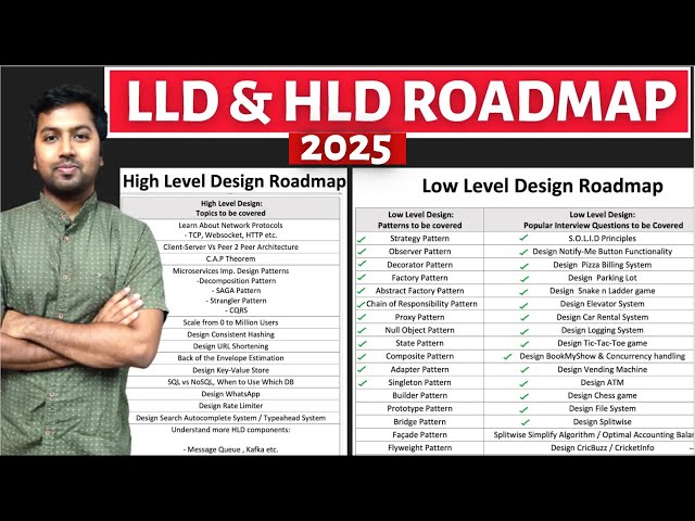 Ultimate LLD and HLD Roadmap | System Design RoadMap | LLD & HLD Topics to be covered for Interview