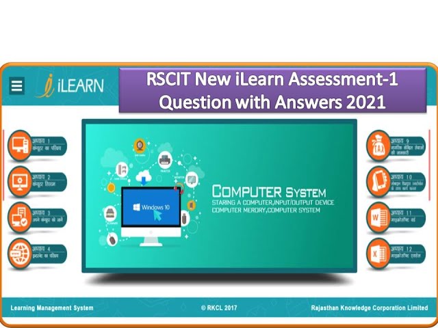 RSCIT New iLearn Assessment 1 Question with Answers 2021
