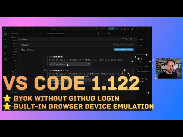 Visual Studio Code and GitHub Copilot - What's new in 1.122