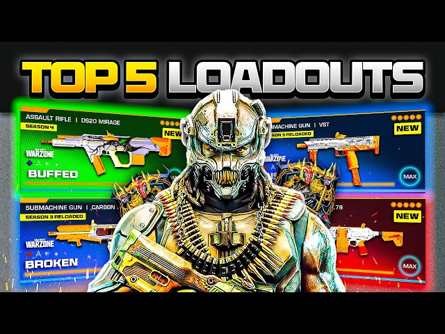 the TOP 5 *BROKEN* META Loadouts in Warzone After the NEW UPDATE! (Warzone BEST Builds)