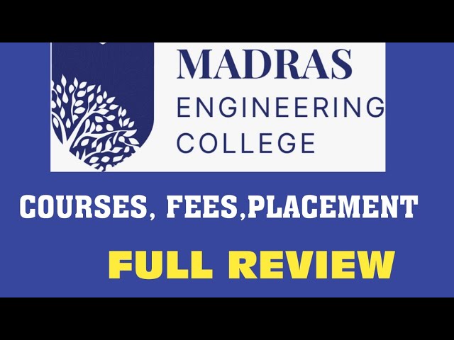 MADRAS ENGINEERING COLLEGE - Sriperumbudur, Tambaram Road, Vellarai