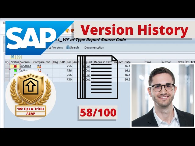Version Management of ABAP Coding | ABAP Tip #58