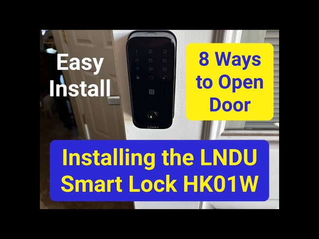 LNDU Smart Lock installation walk thru, 8 ways to unlock this dead bolt lock. Great for off grid use