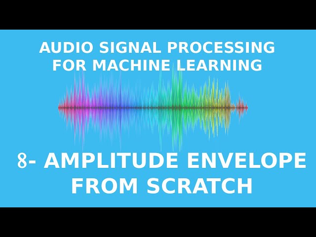 Extracting the amplitude envelope feature from scratch in Python