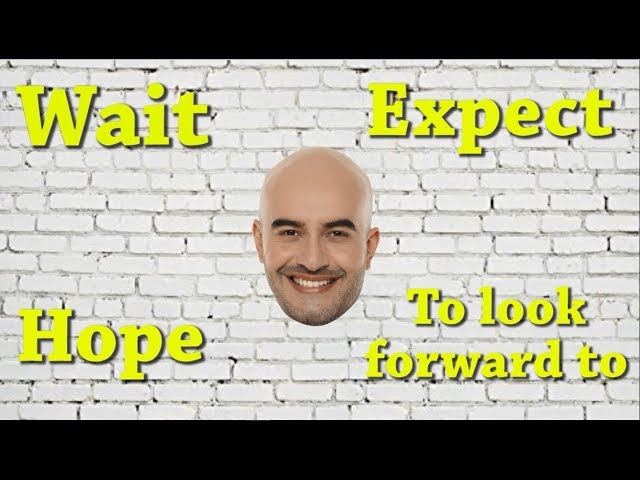 Cómo usar WAIT/ HOPE/ EXPECT/ LOOK FORWARD TO en INGLÉS
