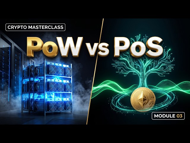 Crypto & Web3 Masterclass: PoW vs PoS Consensus Mechanisms | Module 03 🪙