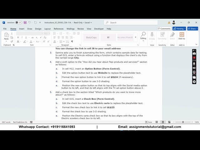 Shelly Cashman Excel 365 | Modules 8-11: SAM Capstone Project A Pepi PEVs