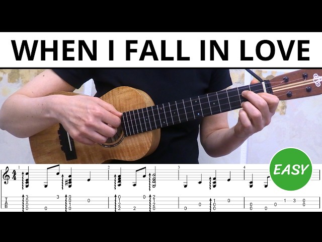 When I Fall in Love Ukulele Fingerstyle | Easy Tabs & Tutorial (Nat King Cole)