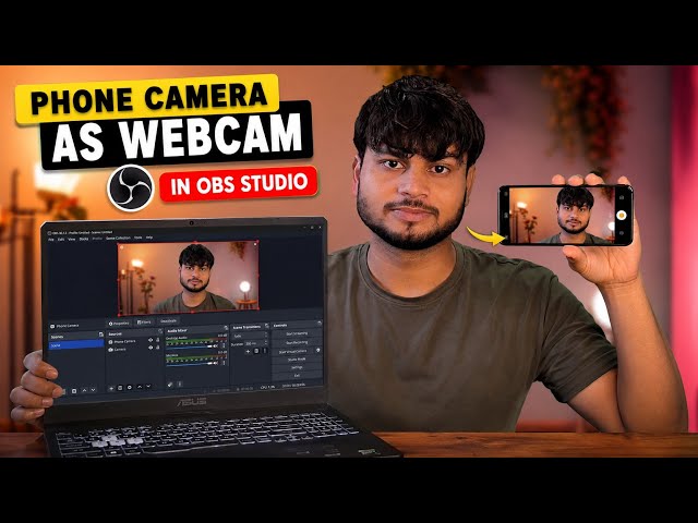 How to Use Phone Camera as Webcam in OBS Studio 🔥
