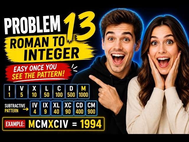 Roman To Integer | Leetcode #13 | Technical interview coding problem