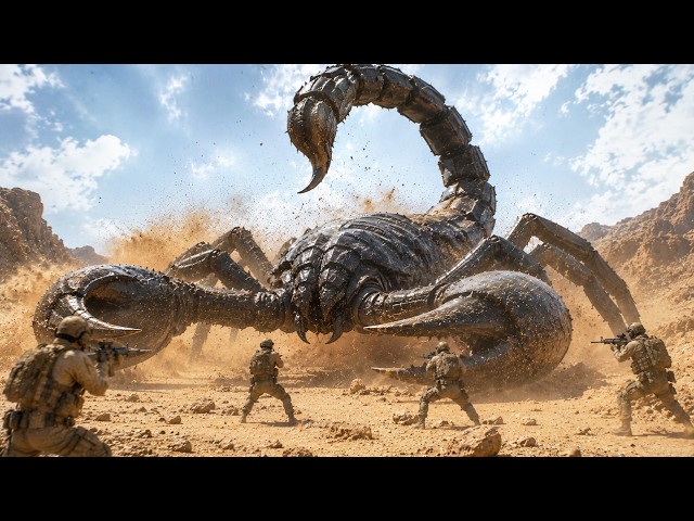 A giant venomous scorpion has been discovered in the Death Desert!
