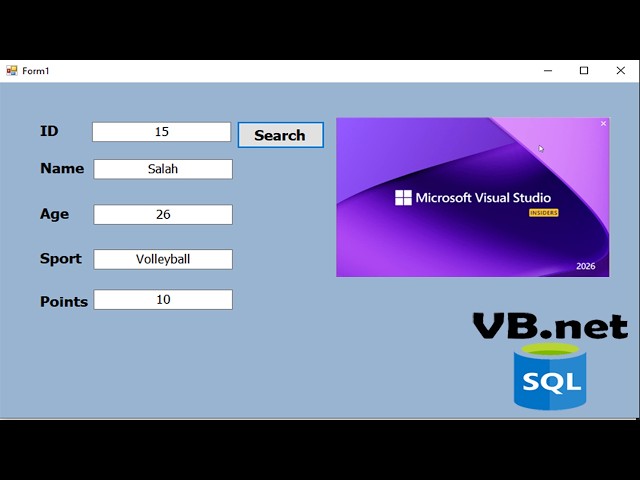 Search Data in VB.NET from SQL Server Using DataSet | Visual Studio 2026 Tutorial