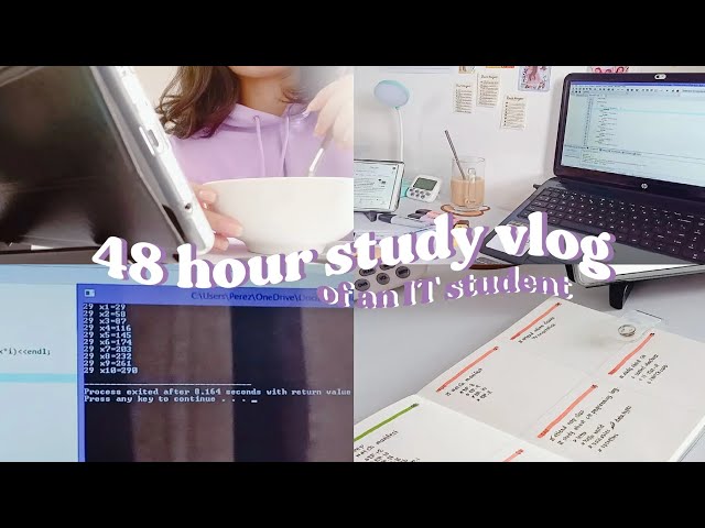 💻 48 hr study vlog of an Information Technology student — learning C++ | Philippines