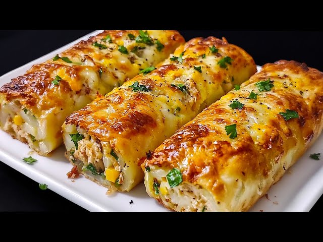 Just mix 3 eggs and potatoes! This dish will impress everyone immediately!