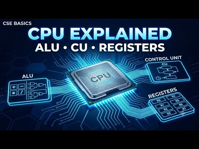 CPU Explained in Hindi | ALU, CU, Registers & CPU Working | Computer Basics