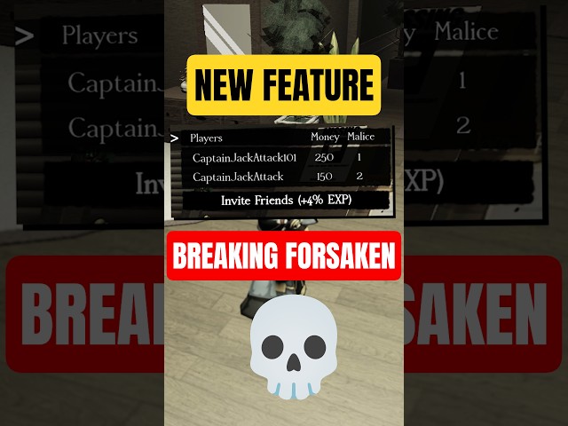 This NEW FEATURE is BREAKING Forsaken?! 💀 #forsaken #roblox #shorts
