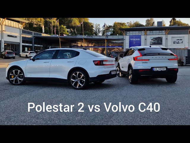 Polestar 2 vs Volvo C40. Quick comparison #Electric #P2 #C40