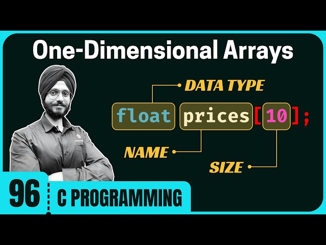 One-Dimensional Arrays in C