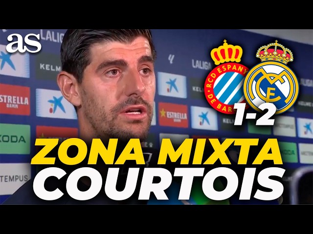 COURTOIS, ZONA MIXTA COMPLETA tras el Espanyol vs. Real Madrid (1-2): Espí, Vinicius, Mourinho...