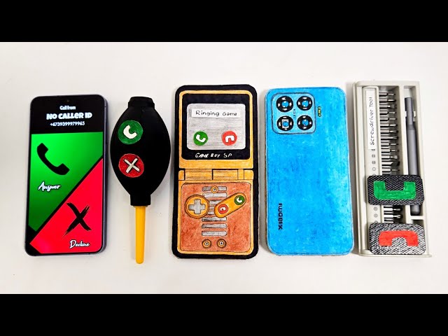 Galaxy just button vs blower vs Game boy sp vs xiaomi 17t vs Screwdriver tool,incoming call