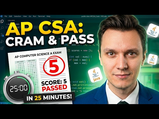 CRAM for your AP CSA EXAM in 25 mins
