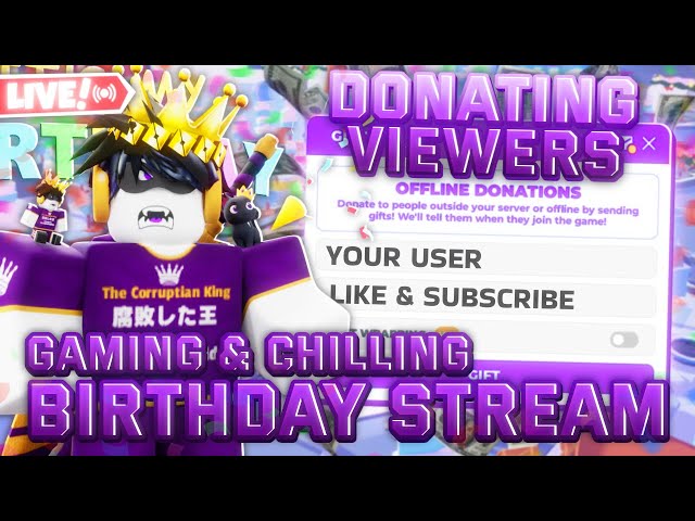 🔴 PLS DONATE LIVE 🔴 Birthday Stream 🎂 | Donating ROBUX & Gaming w/ Facecam | 🎁TTS ON