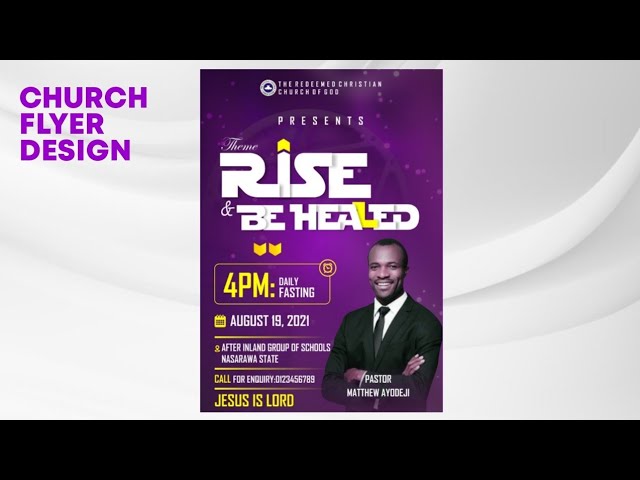 Church flyer design in coreldraw | corel draw church flyer
