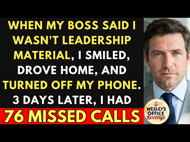 My Boss Said I Wasnt Leadership Material So I STOPPED Protecting the Firm