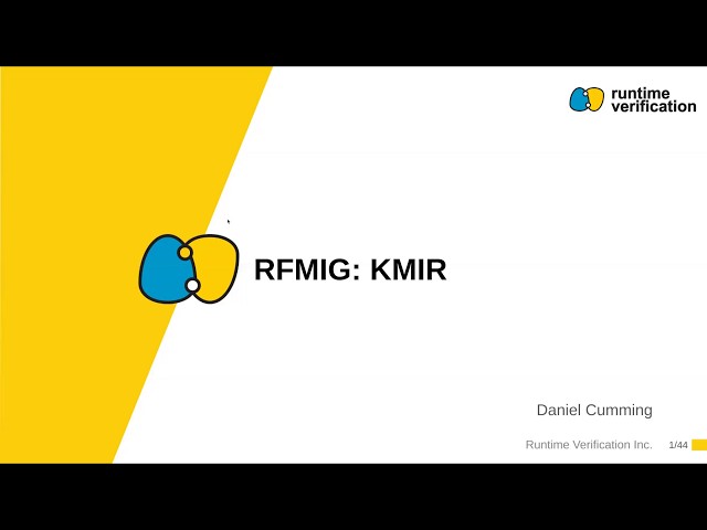 RFMIG August 2026: KMIR: Semantics of Public MIR in K