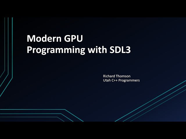 Modern GPU Programming with SDL3