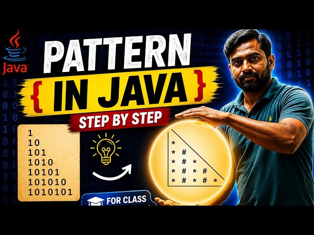 Pattern in java, icse, class 9th and 10th
