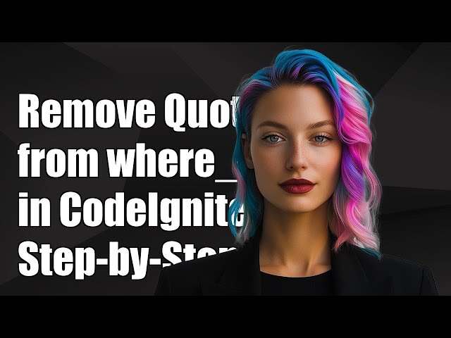 How to Remove Single Quotes from where_in in CodeIgniter: A Step-by-Step Guide