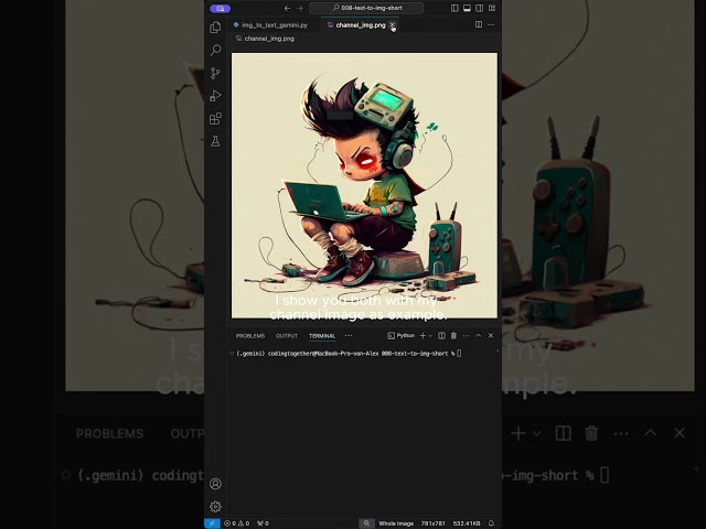 GEMINI API img-2-text in Python!