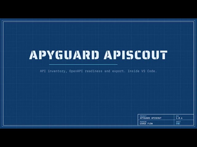 Build an API Inventory from Source Code | APIScout for VS Code