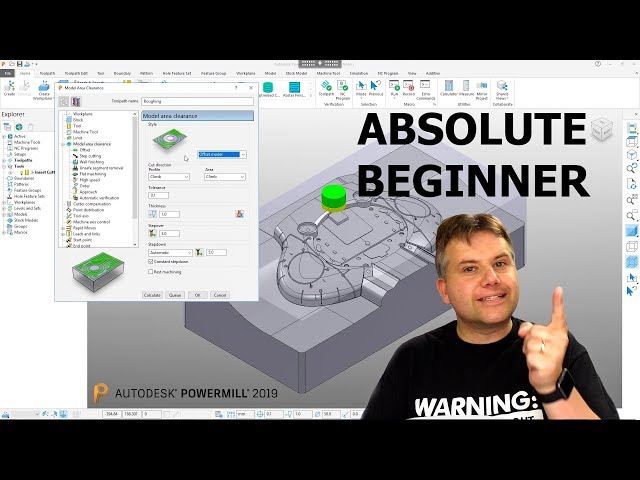 PowerMill Absolute Beginner Tutorial — #LarsLive 181