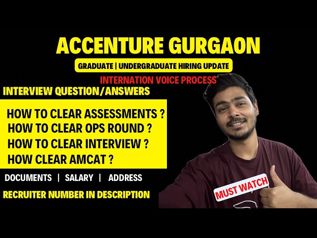 Accenture new job vacancy for undergraduates and graduates 😍 | Hiring process of Accenture 