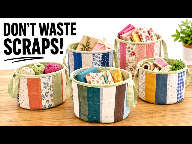 Sew & Sell: Beautiful Gift Baskets From Fabric Scraps | Easy Sewing from Fabric Scraps