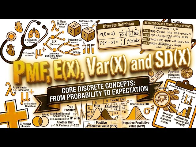 18. Chapter (4): PMF, E(X), and Var(X)