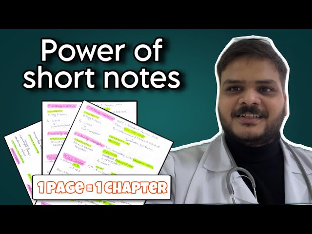 How Short Notes Helped me Pass FMGE | Study Smart | Dr Mayank Goyal