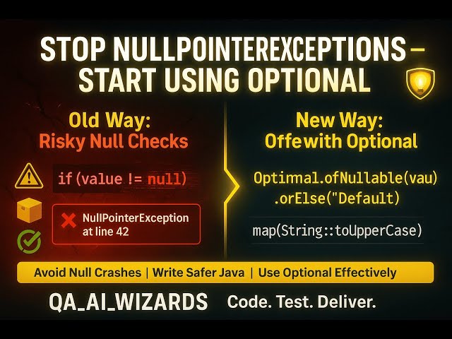 Say Goodbye to NullPointerException — Use Optional in Java