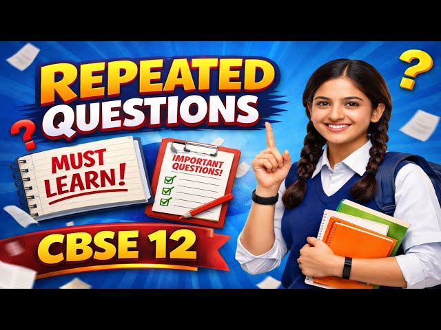 2026 CBSE |12th Maths CBSE important Questions |Friendship With Maths